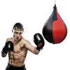 Stansbollar PU LEATHER BOXING BAG uppblåsbar reflex Fight Speed ​​Balls Fitness Training Martial Araction Workout Boxing Equipment 230530