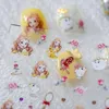 Eyeliner 10st 5D Cartoon Sticker Decal Nail Slider Princess Mouse Nail Art Decorations Diy Nail Art Accessories