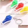 Party Fave UV Light Money Detector Keychain Mini LED TRAVIOLETキーチェーンファッションポータブルリング卸売4色VT0383ドロップデリブDHXRU