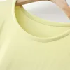 Grande taille robes femmes 2023 été épaule manches couleur unie une pièce surdimensionné courbe vêtements F72-BY610