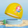 caps 2023 New PU Waterproof Earmuffs Children's Boys and Girls Cartoon Hat Swimming Pool Accessories P230531