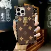 Luxe lederen telefoonhoesjes iPhone 14 12 13 11 Pro Max 14 13 Mini X XS XR 7 8 Plus SE 6 6S Designer Fashion Case voor mannen en vrouwen