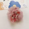 Hårtillbehör 8st/Lot Princess Children Baby Hairpin Vintage 3D Crown Mesh Clip for Kids Girl Birthday Party Decroative Pin Gift