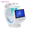 Machine Hydra Facial Tablet 7 en 1 Bleu de glace intelligente plus 2,0 parties Aqua Peleling Golden RF Pandage Air Élèvement du stylo Bubble Pen Moniteur