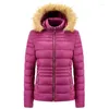 Trenchs pour femmes Drop Winter Veste rembourrée pour femmes Pure Color Simple Hooded