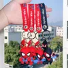 漫画の並外れた良さと邪悪なスパイダーヒーローキーチェーンPVCシリコンペンダントカーカップルペンダント卸売