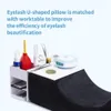 Verktyg Professionell ögonfransförlängningskudde Support Eyelash Pillow Soft ympade ögonfransar Minneskum Eyelash Extension Salon