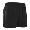 Pantaloncini da uomo Pantaloncini sportivi da donna con mutande Quick Dry Summer Running Short Casual Gym Pantaloncini da maratona con tasca corta con cerniera nera J230531