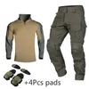 Jaktuppsättningar jaktbyxor G3 Tactical Suit Pants Militära enhetliga spårsättningar Multicam kostymer Combat Shirt Tactics Airsoft Militaire med kuddar 230530