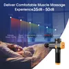 Avslappning Phoenix A2 Massage Gun Percussion Black Body Massager Electric Therapy LCD Gun Massage 4 Heads Massager Phoenix MG55008