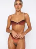 2023 New Women's Swimwear Sexy Push Up thong Mini Bikini Set Tie Dye Print Beach Suit Brazil Biquini Two Piece P230530