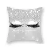 Kuddefodral 40stylar Eyelash Pillowcase Fashion Eyes Car ER 18x18 El Peach Skin SOFA CUSHION HEM DECORATION DBC Drop Delivery Garde DHPM9