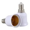 Lamp Holders JFBL 10 Pcs E14 E27 Adapter Base Screw LED Light Bulb Socket Converter White