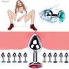 Взрослые игрушки 3PCS/SET METAL ANALEBLECLENGULER CRISTAL BUT -Стимулятор Anal Sex Toys Anus Dilator Game Game Masturbator для женщин/мужчин/пар L230518