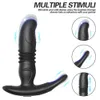 Silicone anal plug vibrador telecontrol massageador de próstata telescópico falso pênis vibrador homem masturbação adulto máquina