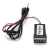 Новый QC3.0 Car USB Port Fast Charger для Toyota Camry Land Cruiser 200 Rav4 Corolla Смартфон смартфона с смартфоном быстрого зарядки