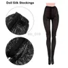 Sexiga strumpor 1/6 dockor Fashion Silk Stockings Mini Fishnet Tights Dolls Tillbehör Elastiska Lings Toys Panty Slangbottnar Sockor för 30 cm Doll J230531