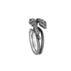 gioielli firmati bracciale collana anello antico spirito di famiglia tridimensionale avvolgimento testa di serpente tendenza vecchia coppia anelli da donna da uomo di alta qualità