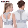 Care getinfit Corrector de postura ajustable El hombro hacia atrás endereza el cinturón ortopédico de la abrazadera para el alivio del dolor de la espalda de la columna de clavícula