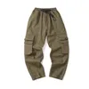 Pantalon côté poches cargo harem joggers pantalons hommes 2023 armée militaire pantalon vert décontracté streetwear streetwear pantalon masculin pantalon baggy