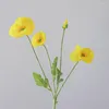 Decorative Flowers Artificial Poppies For Home Wedding Party Table Decoration Fake Plant Diy Valentines Day Gift Accessories