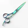 Outils Freelander 6 pouces japon 440C ciseaux de coiffure de Salon professionnel ciseaux de cheveux verts ciseaux de coiffeur ciseaux de coiffeur