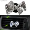 Samochód odświeżacz powietrza x37F Blingbling Bow Outlet Clips Wysokiej jakości motoryzacyjny klipsy wentylacyjne L230523