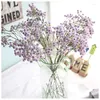 Decorative Flowers 90 Heads Starry Gypsophila Artificial Flower Fake Arrangement Wedding Feel Soft Gel Home Decoration