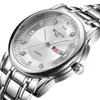 Commerce extérieur montre livraison directe montre pour hommes étanche bracelet en acier montre Double Date montre à Quartz montre de mode