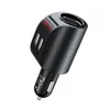 New USB Car Charger Quick Charge Dual USB Port Splitter 12V-24V Socket Power Cigarette Lighter Outlet Car-Charger For IPhone Xiaomi