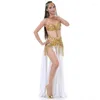 Stage Wear 2023 Top Belly Set Dance Costume (Skirt Belt Bra) Dress Women Bellydance Clothing Disfraces Infantiles