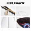 Cosmetic Bags Dachshund Triangle Pencil Case Floral Dog Print Cute Zipper Box Teens School Leather Pen Pouch