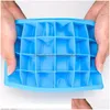 Ice Cream Tools Cube Mold Bar Kitchen Accessories 24 Holes Diy Creative Small Square Shape Sile Tray Fruit Maker Dh0562 Drop Deliver Dhalb