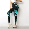 Kvinnors leggings Hög midja Push Up Slim Leggins Butterfly Print Women Fitness Gym Workout Running Pants Energy Sport