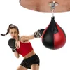 Stansbollar PU LEATHER BOXING BAG uppblåsbar reflex Fight Speed ​​Balls Fitness Training Martial Araction Workout Boxing Equipment 230530