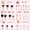 فرش Jessup Makeup Brushes مجموعة 1525pcs Zinfandel Make Up Brush Foundation Eyeshadow Powder Blusher Contour