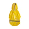 Odzież dla psa Summer Outdoor Puppy Rain Coat SXL Hoodood Waterproof Jackets Pu Rain Coat For Dogs Cats Ubrania Hurtowe 230531