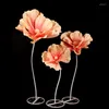 Decoratieve Bloemen Bruiloft Achtergrond Weg Lood Garen Bloem Plank Gaas Bloemen Stand PVC Pijp IJzeren Basis Verjaardagsfeestje Podium Ornamenten Venster