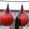 Stansbollar PU LEATHER BOXING BAG uppblåsbar reflex Fight Speed ​​Balls Fitness Training Martial Araction Workout Boxing Equipment 230530