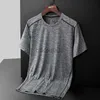 Men's T-Shirts T-shirt men L-6XL 7XL 8XL summer new Quick dry Short sleeve t-shirts mens Running Top stretch Fitness Men's casual t shirt 2015 J230531