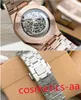 Multicolor Watch Men 45mm Sapphire Glass Watchs Automatic Mechanical Hollow Watches 316L Stainless Steel Life Waterproof Designer Wristwatches