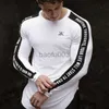 Camisetas Masculinas Masculinas Camisa de Manga Comprida Musculação Casual Moda Secagem Rápida T-Shirt Slim Masculino Ginásio Fitness Workout Tees Tops Roupas de Corrida J230531