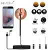 Soins médicaux dans Endoscope de nettoyage de l'oreille Spoon mini caméra Picker d'oreille Retrait de cire d'oreille Visual oreille bouche nez otoscope Support Android PC