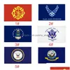 Banner Flags Usa Us Army Airforce Marine Corp Navy Y Ross Flag Dont Tread On Me Thin Xxx Line Vt1338 Drop Delivery Home Garden Festi Dhocd