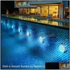 Other Event Party Supplies Battery Operated 10/13 Leds Rgb Led Submersible Light Underwater Night Lamp Garden Swimming Pool Lights Dh9Id