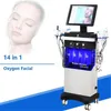 Hydro Facial Aqua Peel Face Lift Diamant Dermabrasie Huidverzorging Zuurstofwater Jet Spa 14 in 1 gezichts schoonheidsmachine