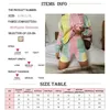 Tracksuits Tie Dye Printing Fashion Sports Two Piece Hoodie Sweater Shorts Jogging Athletic 2021 Autumn Women's Wear P230531