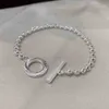 designer sieraden armband ketting ring kraal kant snijwerk patroon 925 eenvoudige coole stijl mannelijke vrouwelijke paar armband van hoge kwaliteit