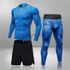 Herren-Trainingsanzüge, schnell trocknende Lauf-T-Shirts, Lauf-Sets für Herren, Kompressions-Sportanzüge, dünne Strumpfhosen, Kleidung, Fitnessstudio, Rashguard, Fitness-Sportbekleidung, J230531