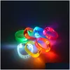 Party Favor Luminous Led Bracelet Sound Controlled Light Up Activated Glow Flash Bangle For Festival Concert Bar Vt0108 Drop Deliver Dhqfs